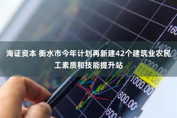海证资本 衡水市今年计划再新建42个建筑业农民工素质和技能提升站
