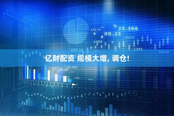 亿财配资 规模大增, 调仓!