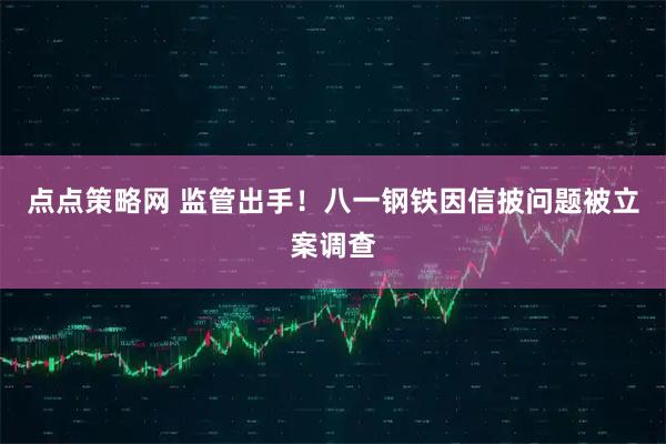 点点策略网 监管出手！八一钢铁因信披问题被立案调查