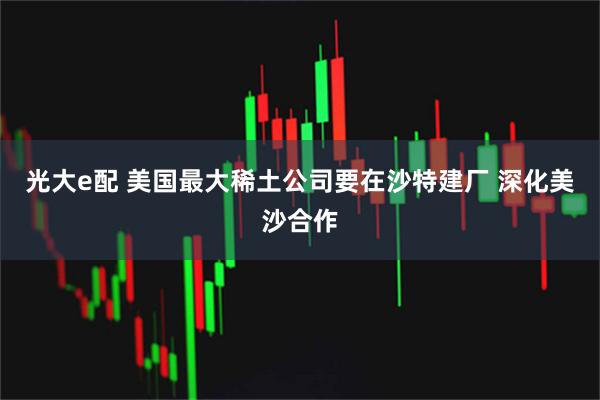 光大e配 美国最大稀土公司要在沙特建厂 深化美沙合作